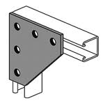 5 Hole Corner Gusset Plate EG